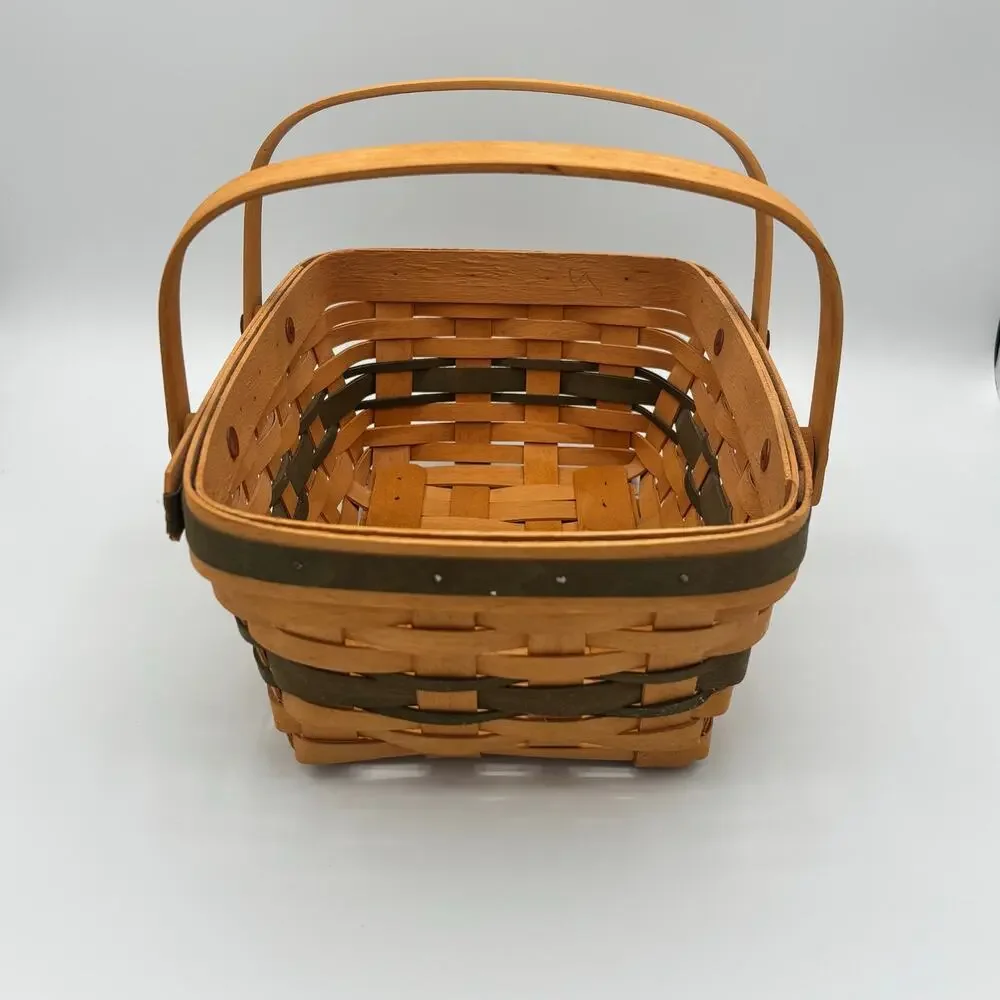 Longaberger 1996 Christmas Collection Holiday Cheer Basket - Green